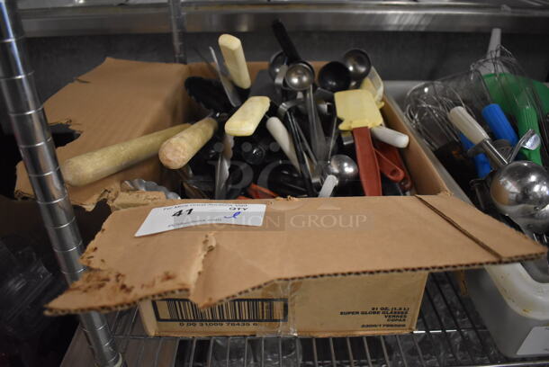 ALL ONE MONEY! Lot of Various Metal Utensils Including Ladles, Poly Spatulas and Tongs - Image 5 of 5