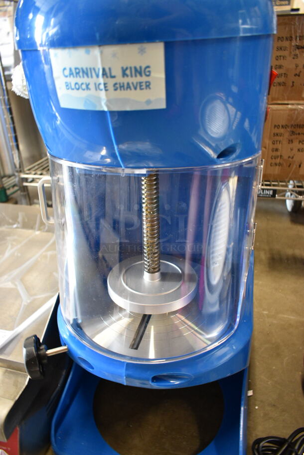 BRAND NEW SCRATCH AND DENT! 2023 Carnival King 382IBS250 Metal Block Ice Shaver. 120 Volts, 1 Phase.  Tested and Working! - Image 5 of 9