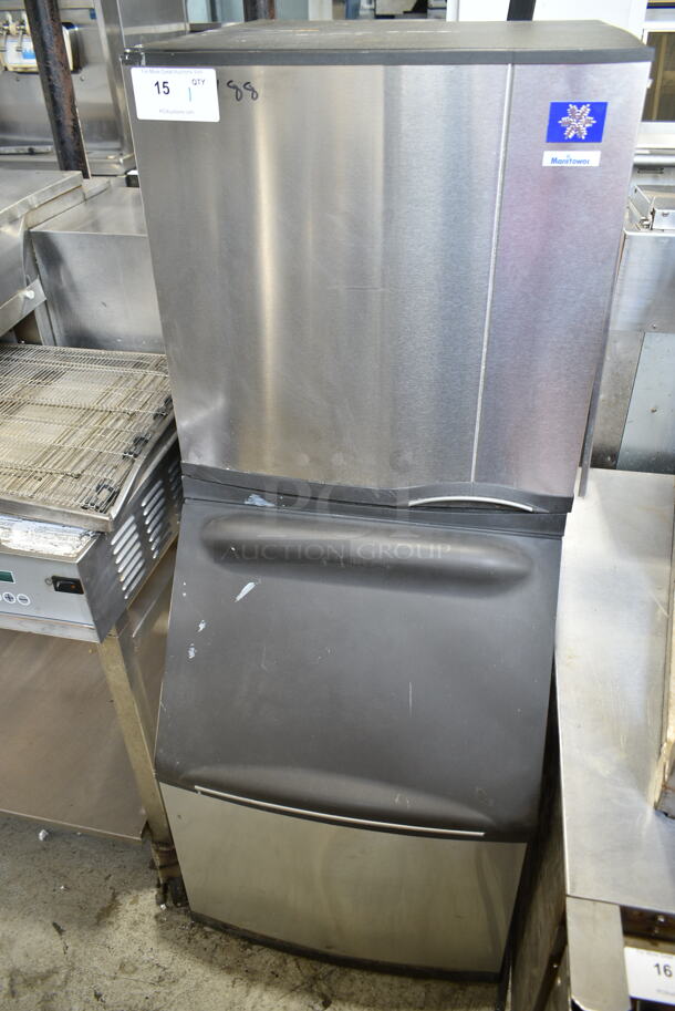 Manitowoc SD0322A Stainless Steel Commercial Ice Head on Manitowoc B320 Commercial Ice Bin. 115 Volts, 1 Phase.  - Image 1 of 6