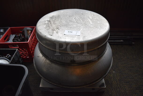 Metal Commercial Rooftop Mushroom Exhaust Fan. BUYER MUST REMOVE. 26x26x22. (Susquehanna Ale House) - Image 1 of 4
