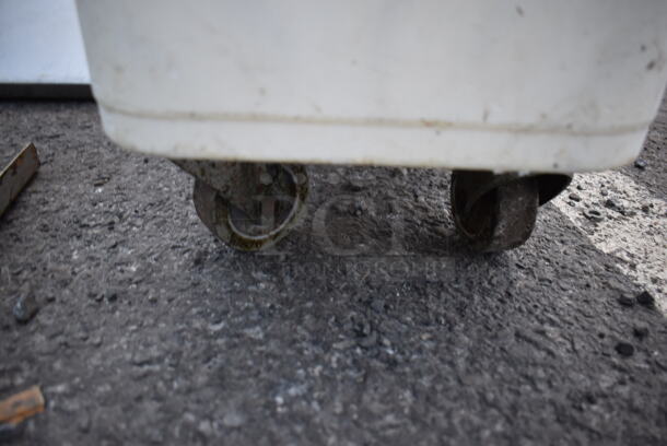 White Poly Ingredient Bin on Commercial Casters. 13x30x30 - Image 4 of 4