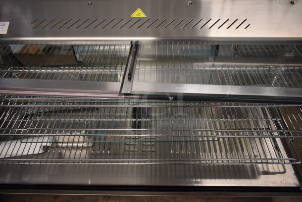 BRAND NEW SCRATCH AND DENT! ServIt 423HDM48SA Stainless Steel Commercial Countertop Full Service Heated Merchandiser Display Case. See Pictures for Broken Glass. 115 Volts, 1 Phase. Tested and Working! - Image 6 of 10