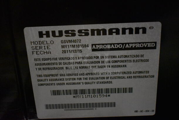 Hussmann GSVM-4072 Metal Commercial Open Grab N Go Merchandiser. 115 Volts, 1 Phase. 41x31x73. Tested and Powers On But Does Not Get Cold - Image 10 of 10