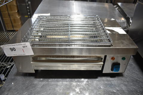 BRAND NEW SCRATCH AND DENT! 2023 Hoocoo IBG-18 Stainless Steel Commercial Countertop Electric Powered Barbecue BBQ Grill. 110 Volts, 1 Phase. Tested and Working!