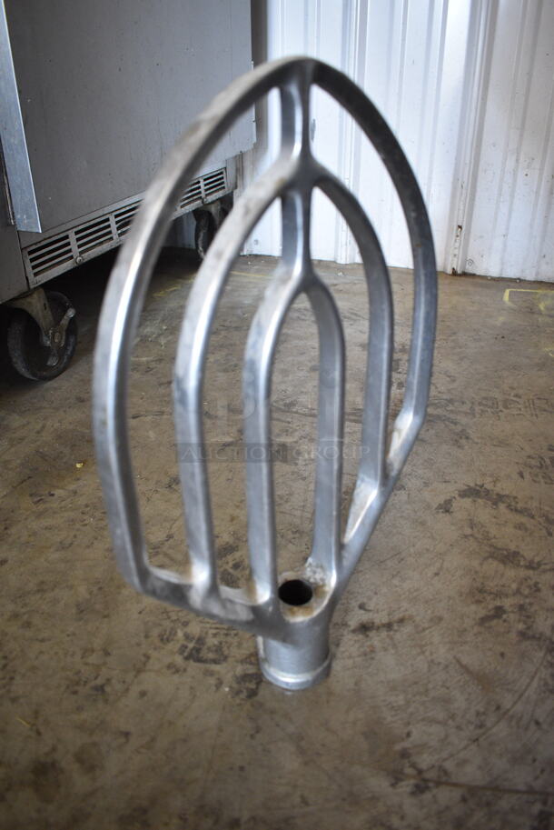 Axis AXIS M-40 Metal Commercial Floor Style 40 Quart Dough Mixer w/ Metal Mixing Bowl, Bowl Guard, Paddle and Whisk Attachments. 220 Volts, 1 Phase.  - Image 6 of 8
