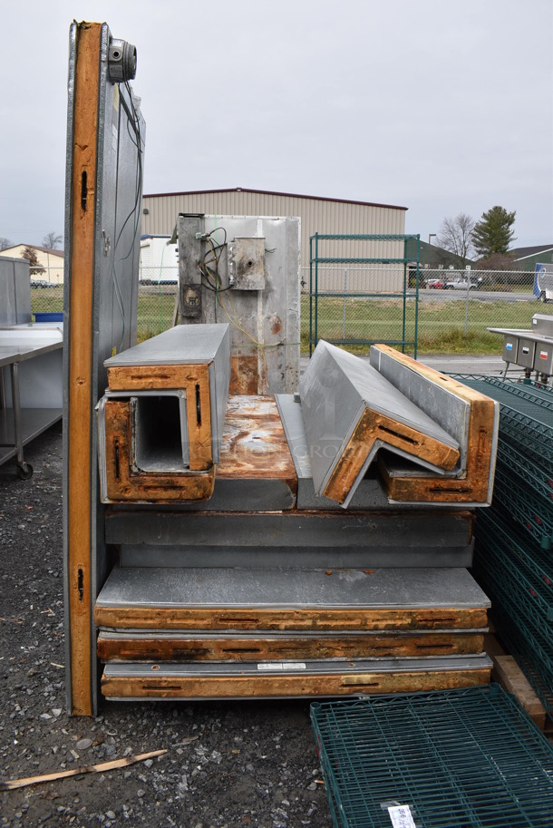 Norlake 6'x6'x7' SELF CONTAINED Walk In Cooler Box w/ Floor, Norlake CPB0501C-A Condenser and Copeland ASE35C4-CAA-959 Compressor. 115 Volts, 1 Phase.
 - Image 3 of 10