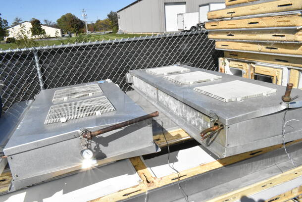 4 Walk In Boxes that Make 1 10'x40' Combo Box w/ Laneurop CLTEW28-3 200-230 Volt, 3 Phase Compressor, Copeland WJWL-0200-TAC-001 208/230 Volt, 3 Phase Compressor, Heatcraft HWN008H2B 208-230 Volts, 1 Phase Compressor, Heatcraft ADT090AK 115 Volt, 1 Phase Evaporator Fan, Heatcraft ADT104AK 115 Volt, 1 Phase Evaporator Fan, Heatcraft SM090AE 115 Volt, 1 Phase Evaporator Fan, Heatcraft SM156AE 115 Volts, 1 Phase Evaporator Fan. 4 Times Your Bid! Information Provided By The Consignor But Not Verified By PCI Auctions. Picture of the Unit Before Removal Is Included In the Listing. - Image 5 of 12