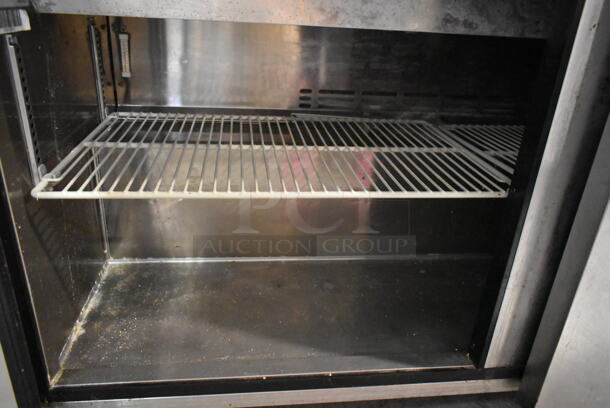 Turbo Air MST-60 Stainless Steel Commercial Sandwich Salad Prep Table Bain Marie Mega Top w/ 2 Tier Over Shelf on Commercial Casters. 115 Volts, 1 Phase. Tested and Working! - Image 6 of 8