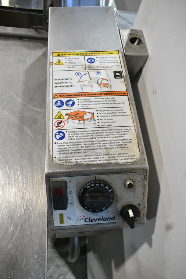 Cleveland Stainless Steel Commercial Floor Style Braising Pan.  - Image 3 of 8