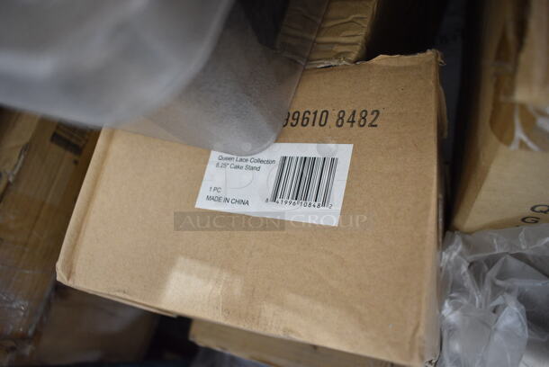 PALLET LOT of 40 BRAND NEW! Items/Boxes Including Winco STR-10 Steamer Racks, 8.25" Cake Stand, Winco ACSD-712 Straw Dispenser, Utensils, Bus Bins, Vegetable Dicer, Thermometers, Stainless Steel Drop In Bins, Black Slim Jim Trash Can, Oven Mitts, Winco WWB-10 Salad Bowl, Qualite Poly Condiment Bottles. 40 Times Your Bid! - Image 3 of 12