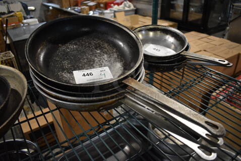 4 Metal Skillets. 22x12.5x2. 4 Times Your Bid!