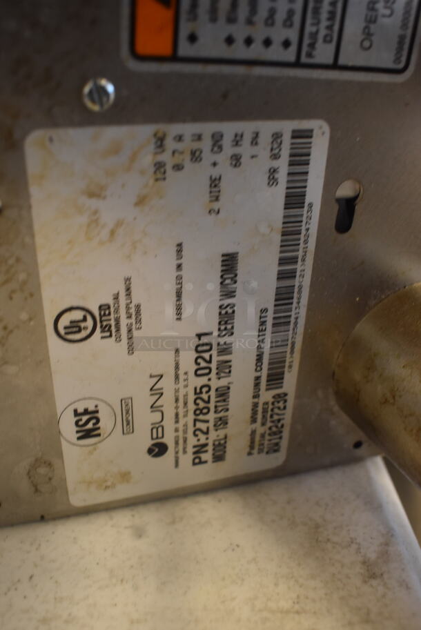 2020 Models 4 Bunn SH Server Coffee Dispensers w/ 1 Warming Stand. 120 Volts 1 Phase. 4 Times Your Bid! - Image 9 of 9