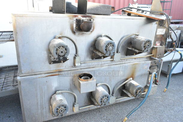 2 Blodgett MG-32 Stainless Steel Commercial Natural Gas Powered Conveyor Pizza Ovens. 150,000 BTU. 2 Times Your Bid.  - Image 10 of 12