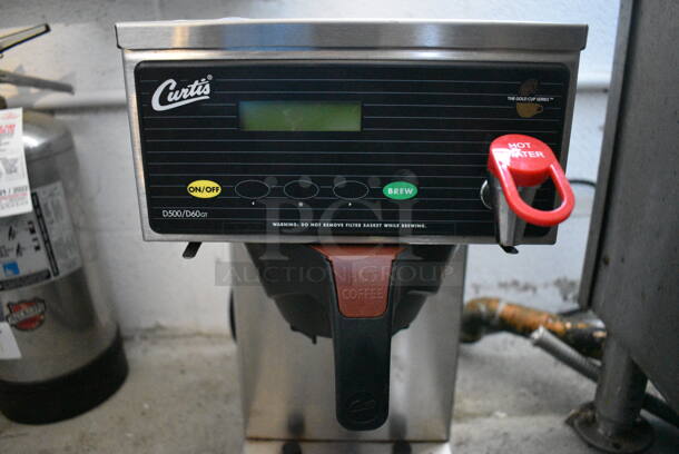 Curtis Model SCD60QT61A00 Stainless Steel Commercial Countertop Coffee Machine w/ Hot Water Dispenser and Poly Brew Basket. 120/220 Volts, 1 Phase. 9x19x18 - Image 4 of 5