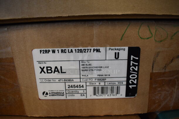 3 BRAND NEW IN BOX! Exit Signs; 2 F2RP W 1 RC LA 120/277 PNL and LRP 1 RW RA 120/277 PNL. 3 Times Your Bid! - Image 4 of 6