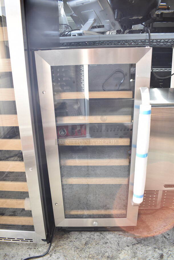 BRAND NEW SCRATCH AND DENT! Avanti WC3015S3S 15 Inch Wine Cooler with 6 Slide-Out Wine Shelves, 30 Bottle Capacity, One-Touch Dual Function Electronic Display 115 Volts, 1 Phase. Tested and Working! - Image 2 of 5