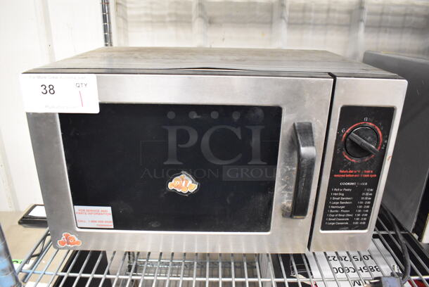 2010 Panasonic NE-1024F Stainless Steel Commercial Countertop Microwave Oven. 120 Volts, 1 Phase. 20x15x12