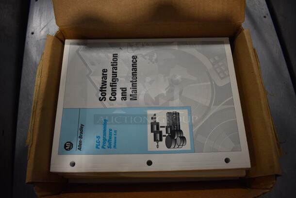 ALL ONE MONEY! Lot of 2 Boxes of Allen-Bradley Programing Booklets; Software, Programming, Instruction and Configuration.