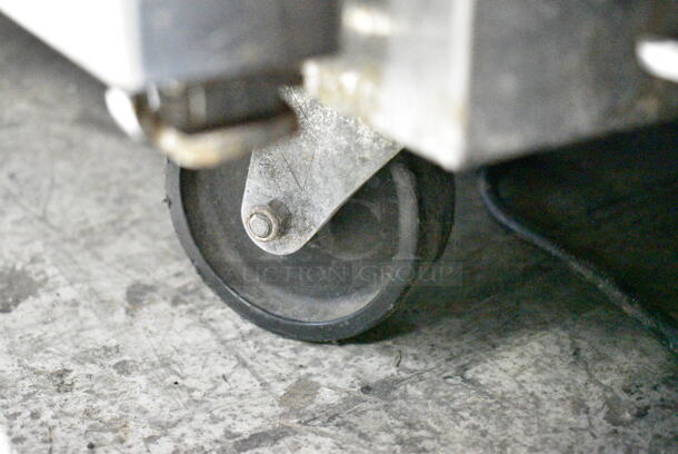 Continental SW48 Stainless Steel Commercial 2 Door Undercounter Cooler on Commercial Casters. 115 Volts, 1 Phase. Tested and Working! - Image 4 of 7