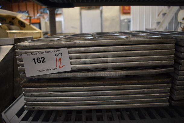 12 Metal 24 Cup Muffin Baking Pans. 14x21x2. 12 Times Your Bid! - Image 3 of 3