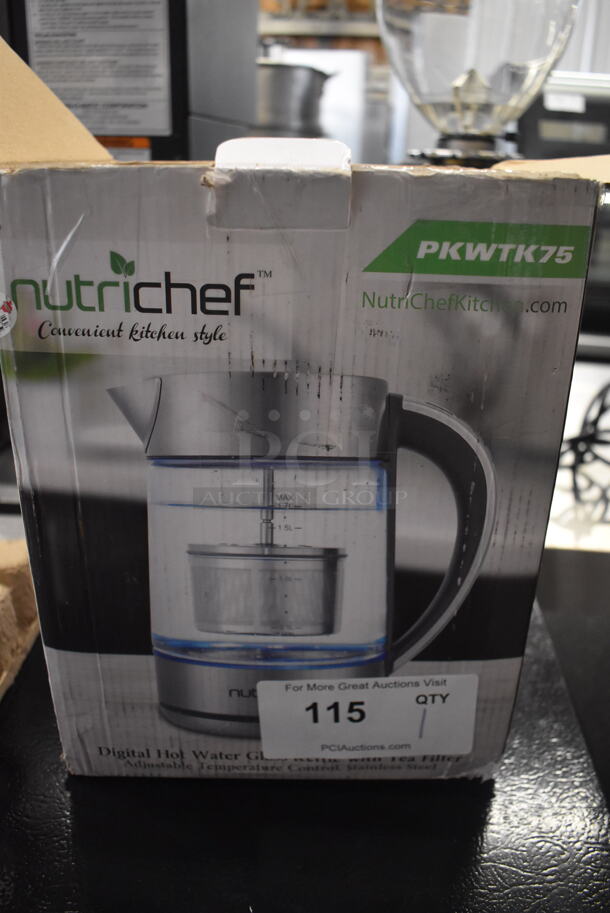 IN ORIGINAL BOX! Nutrichef PKWTK75 Metal Countertop Water Heater. 8x6x10 - Image 5 of 5