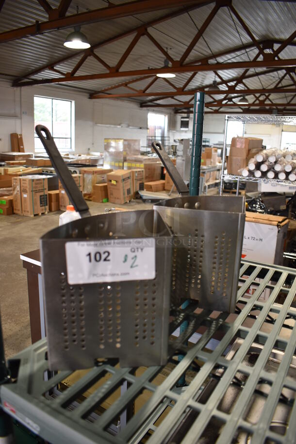 ALL ONE MONEY! Lot of 2 Metal Baskets. 9x6x12 - Image 3 of 6