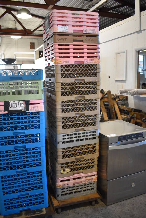 ALL ONE MONEY! Lot of 12 Empty Dish Caddies on Dolly. - Image 3 of 4