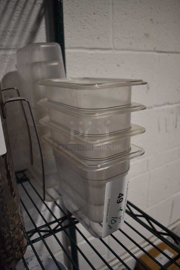 ALL ONE MONEY! Lot of 10 Clear Poly 1/9 Size Drop In Bins! 1/9x6 - Image 2 of 3