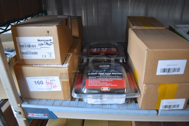 ALL ONE MONEY! Tier Lot of Various BRAND NEW IN BOX! Items Including 2 Port USB DisplayPort Cable KVM Switches, 8 Port Mini KVM Switches - Image 5 of 5