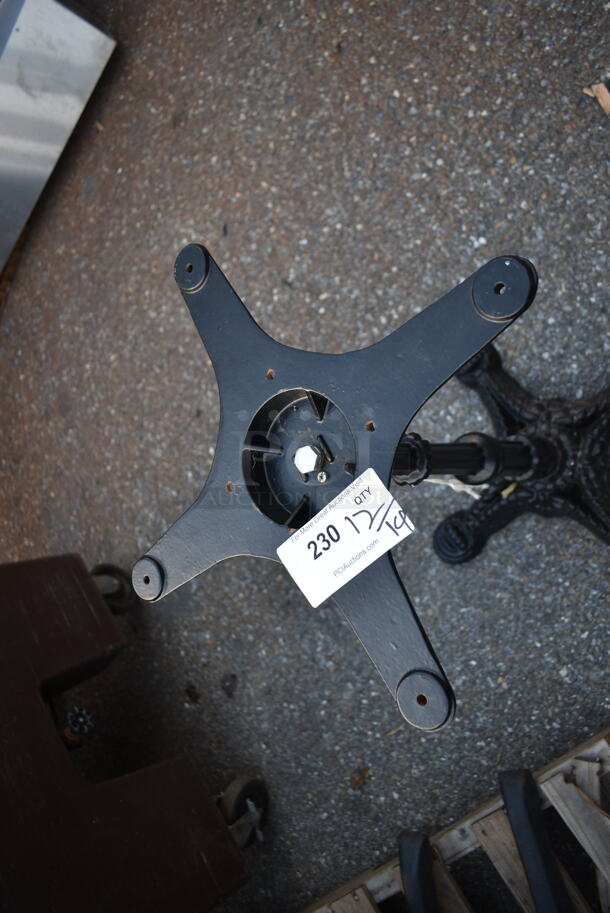Ornate Black Metal Table Base - Image 2 of 4