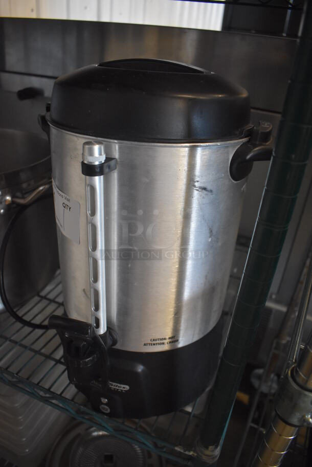 Proctor Silex Metal Countertop Percolating Urn. 12x12x17 - Image 3 of 4