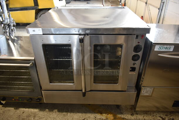 Blodgett SHO-100-E Stainless Steel Commercial Electric Powered Full Size Convection Oven w/ View Through Doors, Metal Oven Racks and Thermostatic Controls. - Image 1 of 8