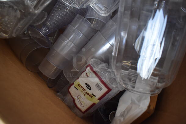 ALL ONE MONEY! Lot of 2 Bins of Various Items Including Poly Margarita Glasses and Pitchers - Image 4 of 4