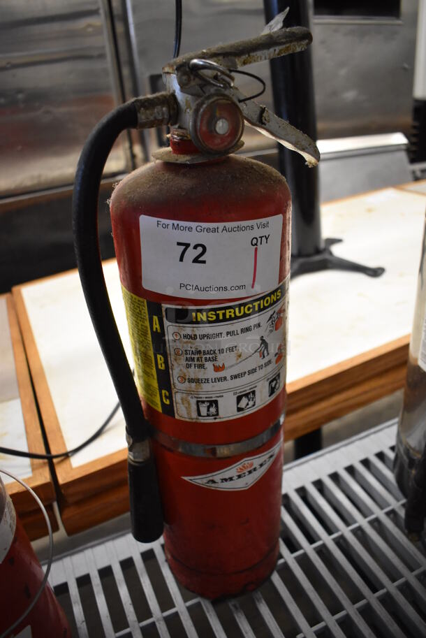 Amerex Dry Chemical Fire Extinguisher. 5x5x20. Buyer Must Pick Up - We Will Not Ship This Item.  - Image 3 of 4