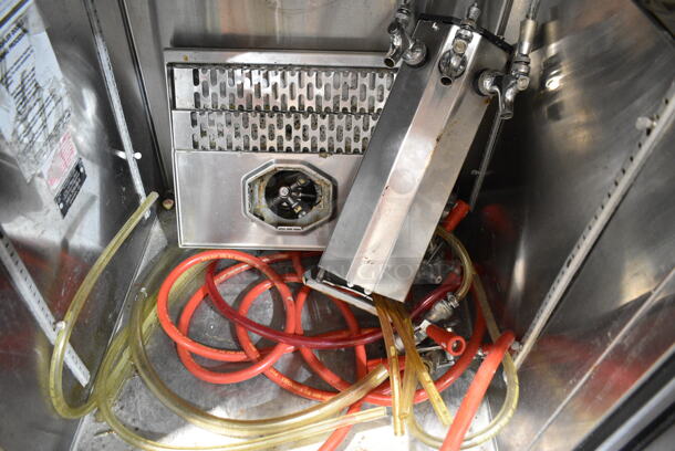 Glastender BB36-R1-XNH(R) Stainless Steel Commercial Single Door Direct Draw Kegerator w/ Beer Tower and Drip Tray. Door Needs To Be Attached. 115 Volts, 1 Phase. Tested and Working! - Image 4 of 6