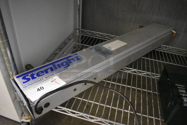 Sterilight Model S8Q Metal Ultraviolet Sterilizer. 100-130 Volts, 1 Phase. 36x8x4