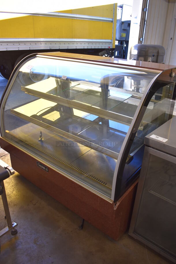 Leader Stainless Steel Commercial Floor Style Deli Display Case Merchandiser. 57x34.5x51. Tested and Working!