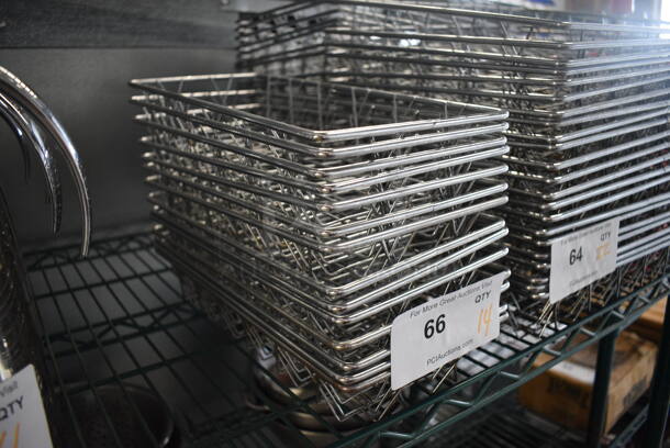 14 Chrome Finish Baskets. 6x14x2.5. 14 Times Your Bid! - Image 2 of 3