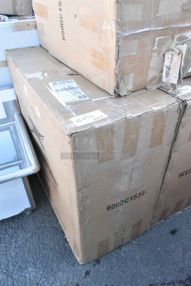 2 BRAND NEW SCRATCH AND DENT! Regency 600DC1536 15" x 36" 18 Gauge Type 304 Stainless Steel Dish Cabinet with Adjustable Midshelf. 2 Times Your Bid! May Be Missing Pieces.  - Image 3 of 5