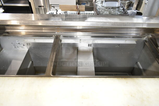 Randell 9045K-7 Stainless Steel Commercial Sandwich Salad Prep Table Bain Marie Mega Top on Commercial Casters. 115 Volts, 1 Phase. Tested and Powers On But Does Not Get Cold - Image 3 of 7
