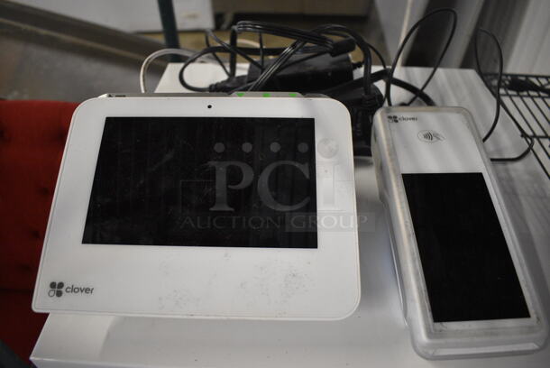 Clover 7" POS Monitor, Clover Tap To Pay Unit, Clover Model K400 Flex Cradle and Metal Cash Drawer - Image 3 of 4