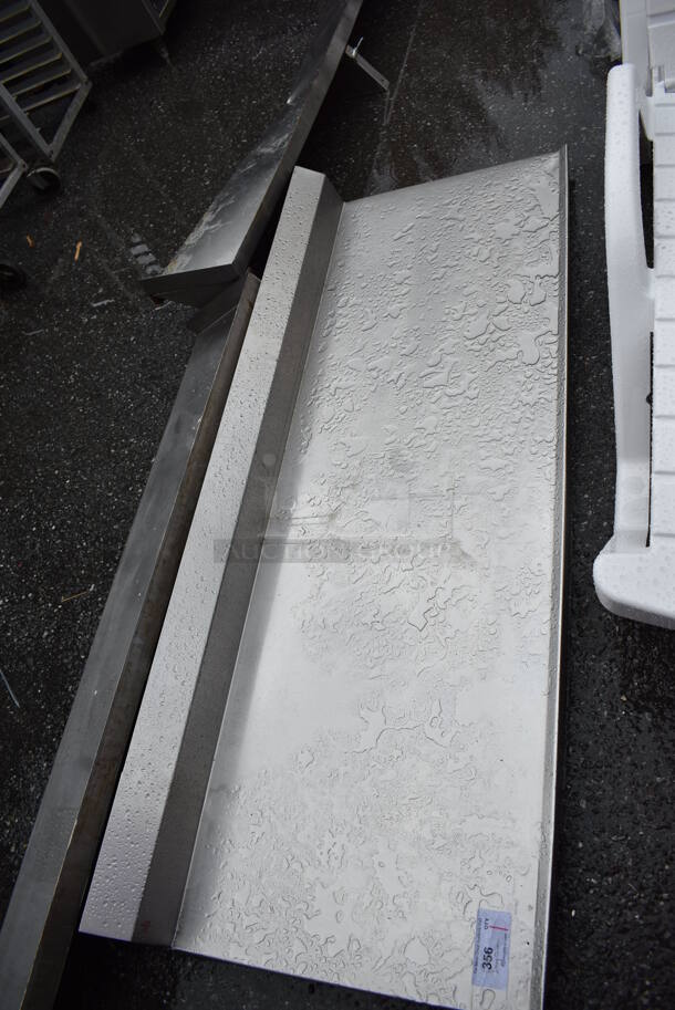 Stainless Steel Tabletop w/ Back Splash. 73x27.5x8 - Image 2 of 3