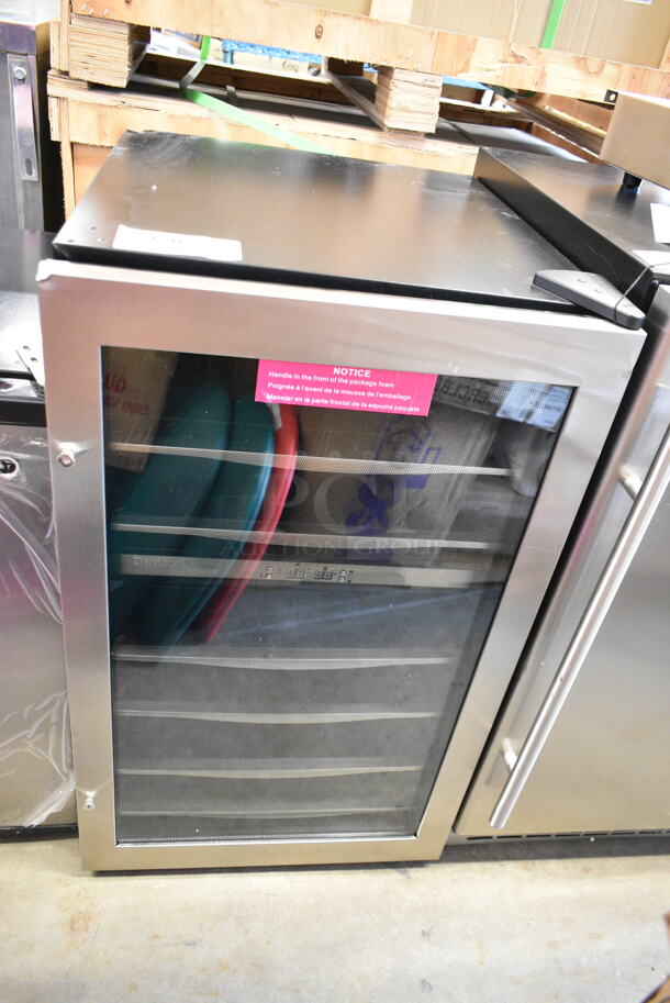 BRAND NEW SCRATCH AND DENT! Danby DWC040A3BSSDD 38 Bottle Free-Standing Metal Wine Cooler Merchandiser. 115 Volts, 1 Phase. Tested and Working! - Image 2 of 6