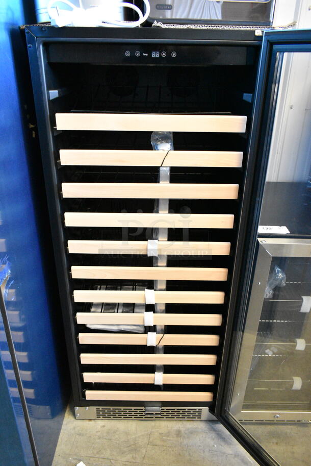 BRAND NEW SCRATCH AND DENT! Whynter BWR-1002SD 100 Bottle Built-in Stainless Steel Compressor Wine Refrigerator Merchandiser with Display Rack and LED display. 115 Volts, 1 Phase. Tested and Working! - Image 4 of 5