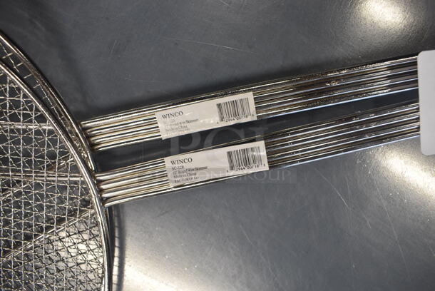 2 BRAND NEW! Winco SC-12R Metal Strainers. 25x12x4. 2 Times Your Bid! - Image 3 of 3