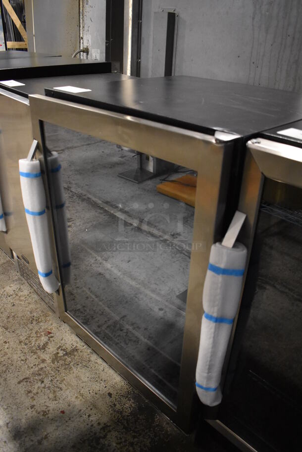 BRAND NEW SCRATCH AND DENT! Danby DBC162BLSST Metal Mini Wine Chiller Merchandiser. 115 Volts, 1 Phase. 24x25x34. Tested and Working! - Image 3 of 7