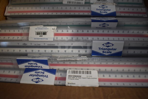 ALL ONE MONEY! Lot of BRAND NEW Alvin Triangular Scales. - Image 3 of 3