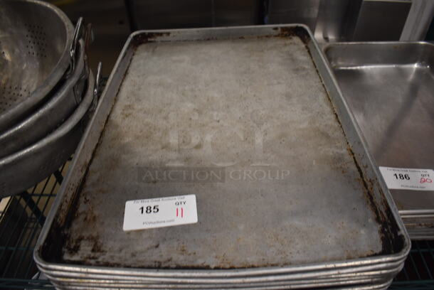 11 Metal Full Size Baking Pans. 18x26x1. 11 Times Your Bid! - Image 3 of 3