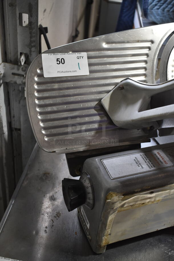 Hobart 512 Stainless Steel Commercial Countertop Meat Slicer. 115 Volts, 1 Phase. Tested and Working! - Image 4 of 5