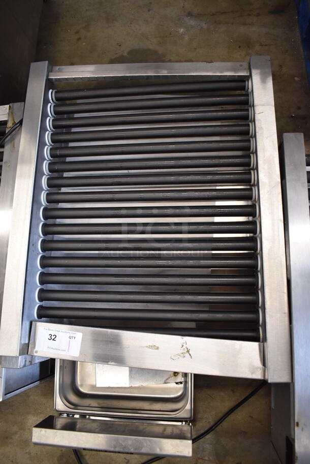 Star 45STBDE Stainless Steel Commercial Countertop Hot Dog Roller w/ Bun Drawer. 120 Volts, 1 Phase. 24x29x12.5. Tested and Working! - Image 3 of 4
